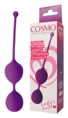 Вагинальные шарики &quot;Cosmo&quot; фиолетовые, 