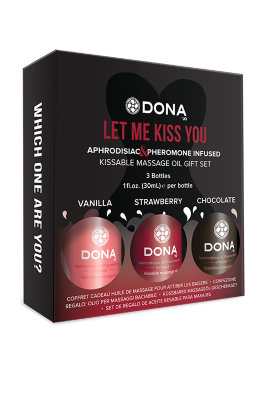 Подарочный набор массажных масел с феромонами и композициями афродизиаков &quot;Dona&quot; , 