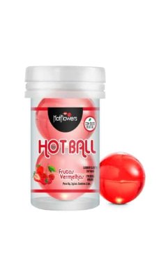 Лубрикант на масляной основе &quot;Hot Ball Aromatic&quot; в виде двух шариков c ароматом красных ягод, 