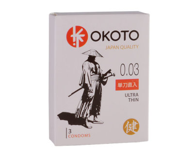 Презервативы &quot;Okoto Ultra Thin №3&quot; ультратонкие, 