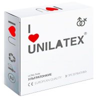  Ультратонкие презервативы "Unilatex Ultra Thin" №3