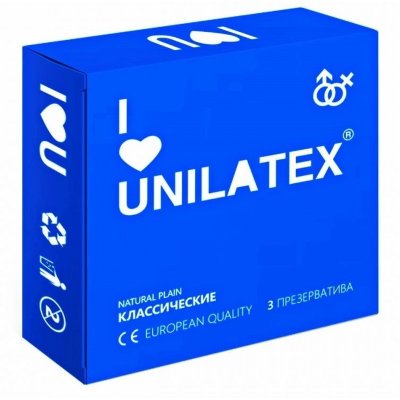  Классические презервативы &quot;Unilatex Natural Plain&quot; №3, 