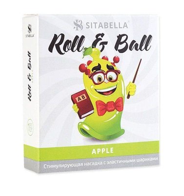 Презервативы &quot;Sitabella Roll &amp; Ball Apple&quot; с шариками и ароматом яблока, 