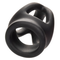 Тройное эрекционное кольцо из жидкого силикона "Alpha Liquid Silicone Dual Cage & Ring"