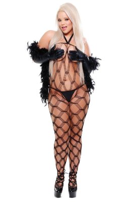 Кэтсьюит с боа "Pipedream Dream Weaver Queen Size" 56-58, 