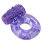 Эрекционное кольцо с вибрацией фиолетовое - 
