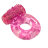 Эрекционное кольцо с вибрацией розовое - 