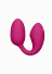 Вибро-яйцо с дополнительной клиторальной стимуляцией изогнутой формы "Vive Aika - Pink" - 