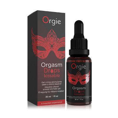 Возбуждающий съедобный гель для клитора "Orgie Orgasm Drops Kissable", 