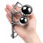 Стринги "Toyfa Metal" с двумя шарами - 