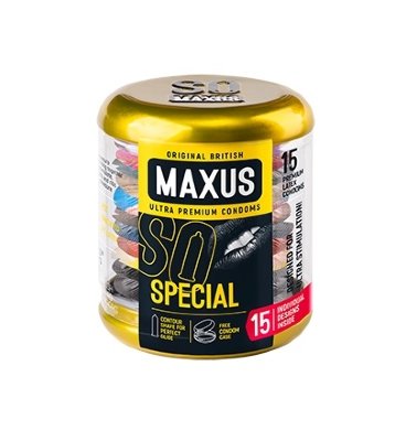 Презервативы &quot;Maxus Special&quot; точечно-ребристые в кейсе № 15, 