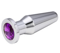 Втулка металлическая с фиолетовым кристаллом