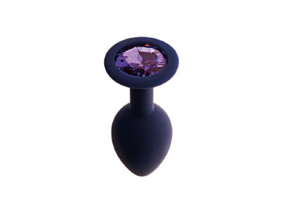 Анальная пробка с фиолетовым кристаллом &quot;Core Gamma-L&quot;, 