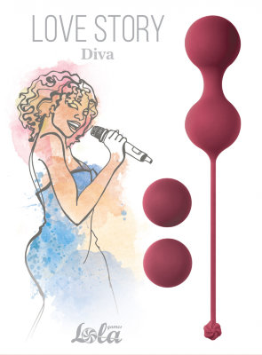  Набор вагинальных шариков &quot;Love Story Diva Wine Red&quot;, 