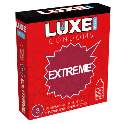 Презервативы &quot;Luxe Extreme&quot; точечно-рифленые № 3, 